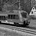 S-Bahn Nürnberg mit Triebwagen der Baureihe ET 442 (Talent 2) als S1 bei der Einfahrt des Bahnhofes Hersbruck links der Pegnitz - Foto Deutsche Bahn AG