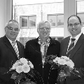 Geschäftsführerwechsel beim Geraer Verkehrsbetrieb GmbH: Aufsichtsratsvorsitzender Bernd Leithold (Mitte) begrüßte Ralf Thalmann (r.) im Amt und dankte Vorgänger Udo Gantzke für seine Verdienste. 